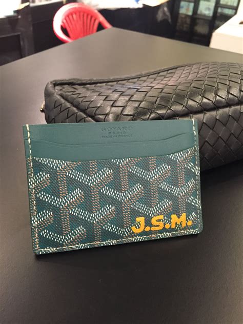 goyard card holder custom